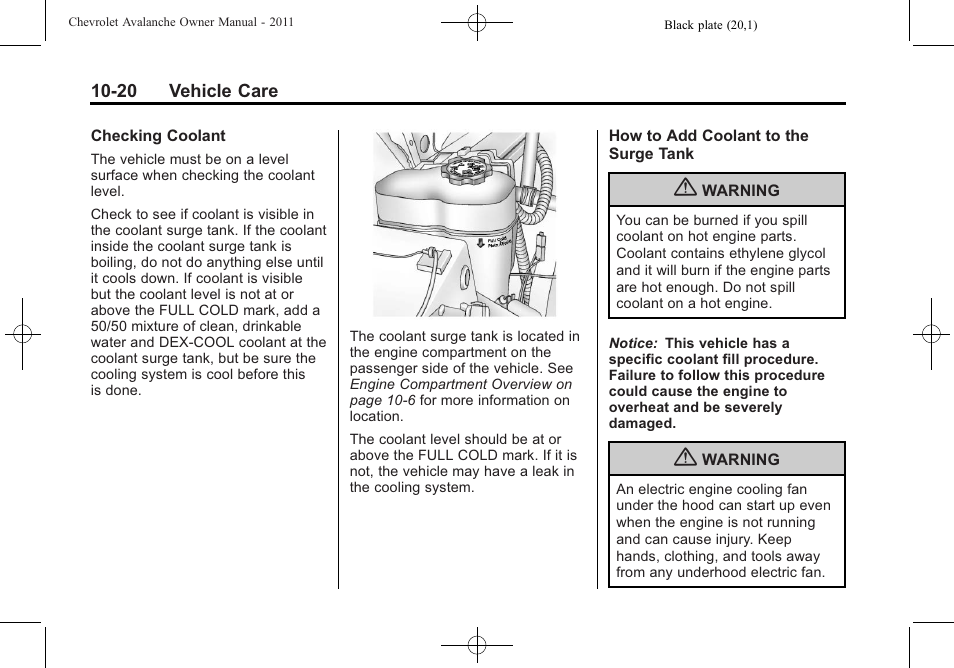 CHEVROLET 2011 Avalanche User Manual | Page 376 / 508