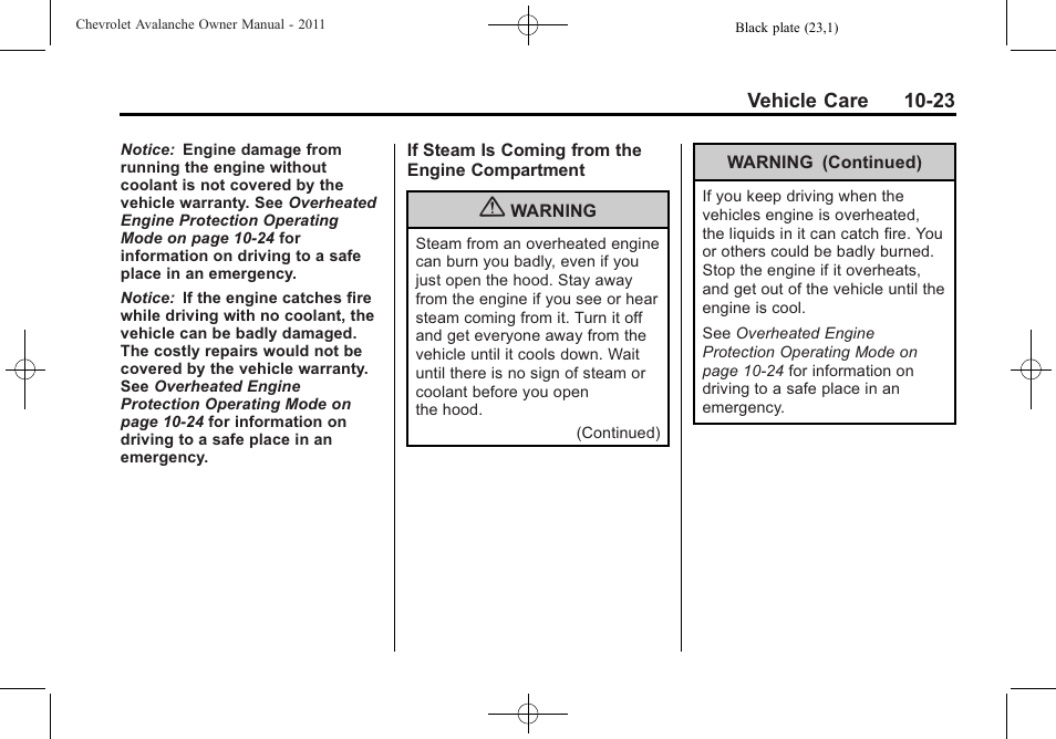 CHEVROLET 2011 Avalanche User Manual | Page 379 / 508
