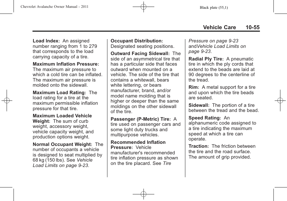 CHEVROLET 2011 Avalanche User Manual | Page 411 / 508