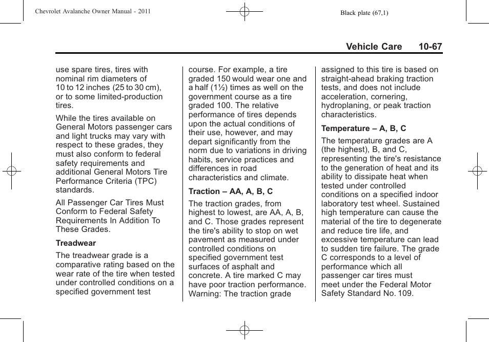CHEVROLET 2011 Avalanche User Manual | Page 423 / 508
