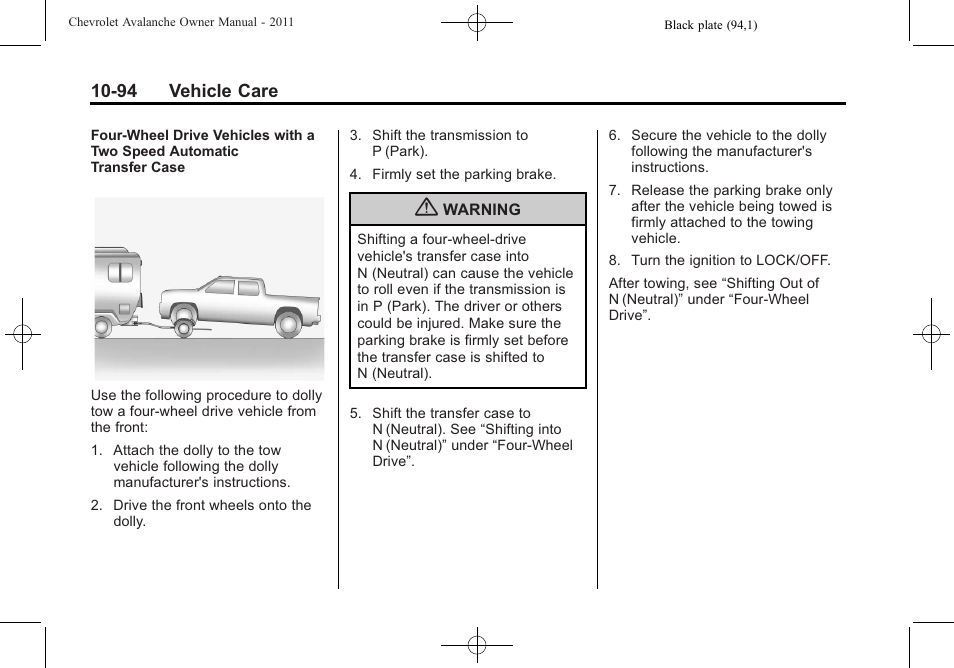 CHEVROLET 2011 Avalanche User Manual | Page 450 / 508