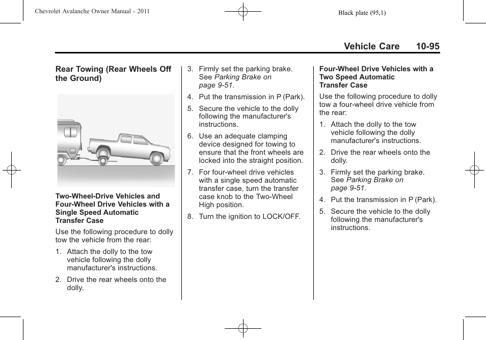 Vehicle care 10-95 | CHEVROLET 2011 Avalanche User Manual | Page 451 / 508