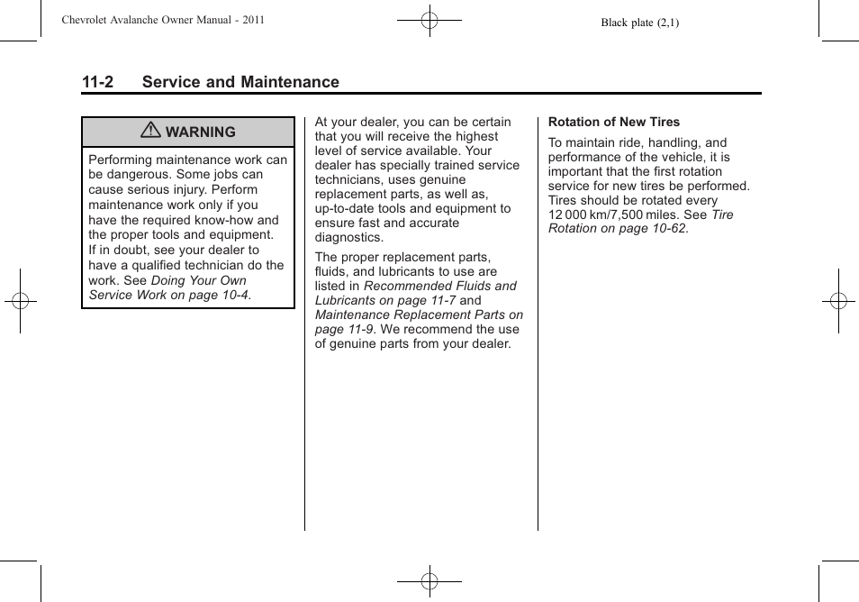 CHEVROLET 2011 Avalanche User Manual | Page 462 / 508