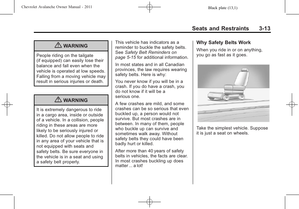 CHEVROLET 2011 Avalanche User Manual | Page 75 / 508