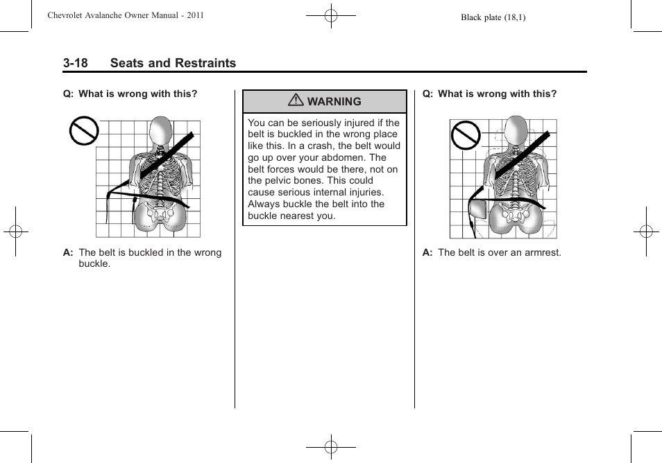 CHEVROLET 2011 Avalanche User Manual | Page 80 / 508