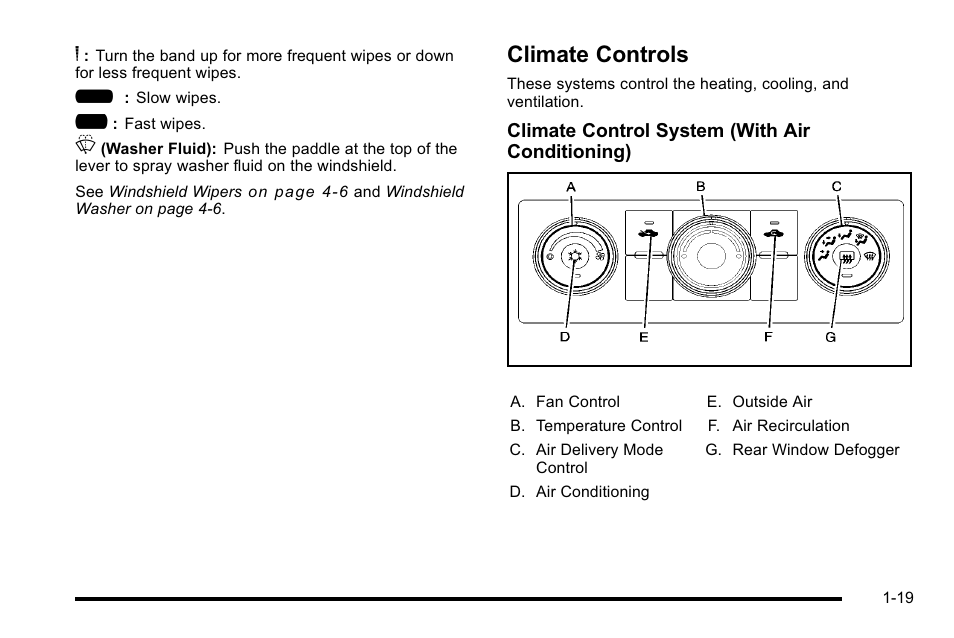 Climate controls, Climate controls -19 | CHEVROLET 2010 Silverado User Manual | Page 25 / 626