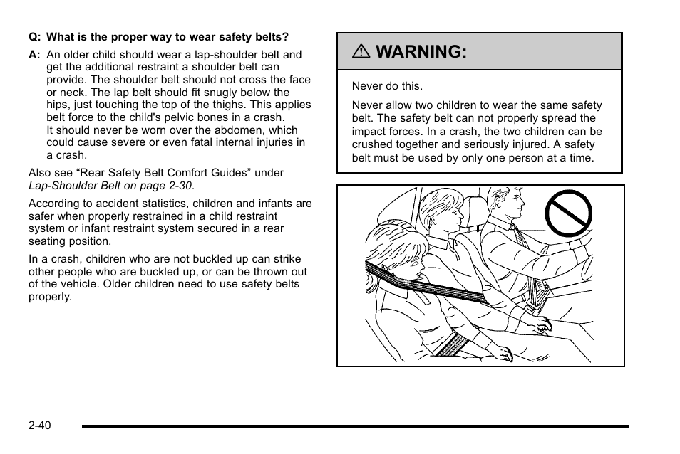 Warning | CHEVROLET 2010 Silverado User Manual | Page 82 / 626