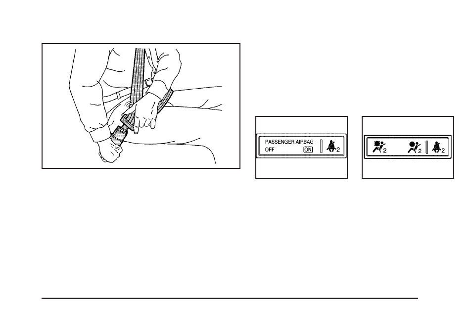 Safety belt, Sensing system for passenger airbag | CHEVROLET 2010 Impala User Manual | Page 15 / 422
