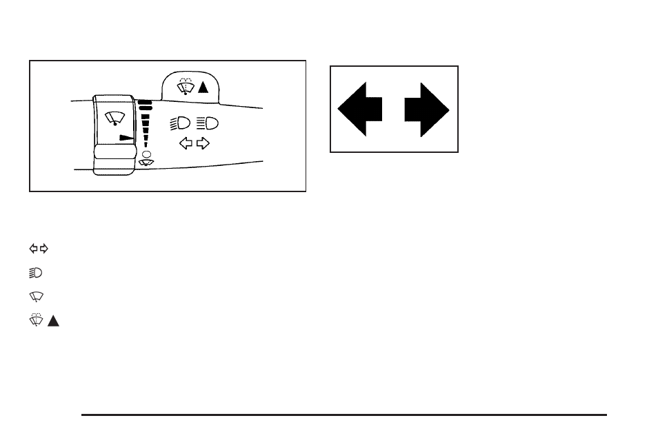 Turn signal/multifunction lever, Turn and lane-change signals | CHEVROLET 2010 Impala User Manual | Page 154 / 422