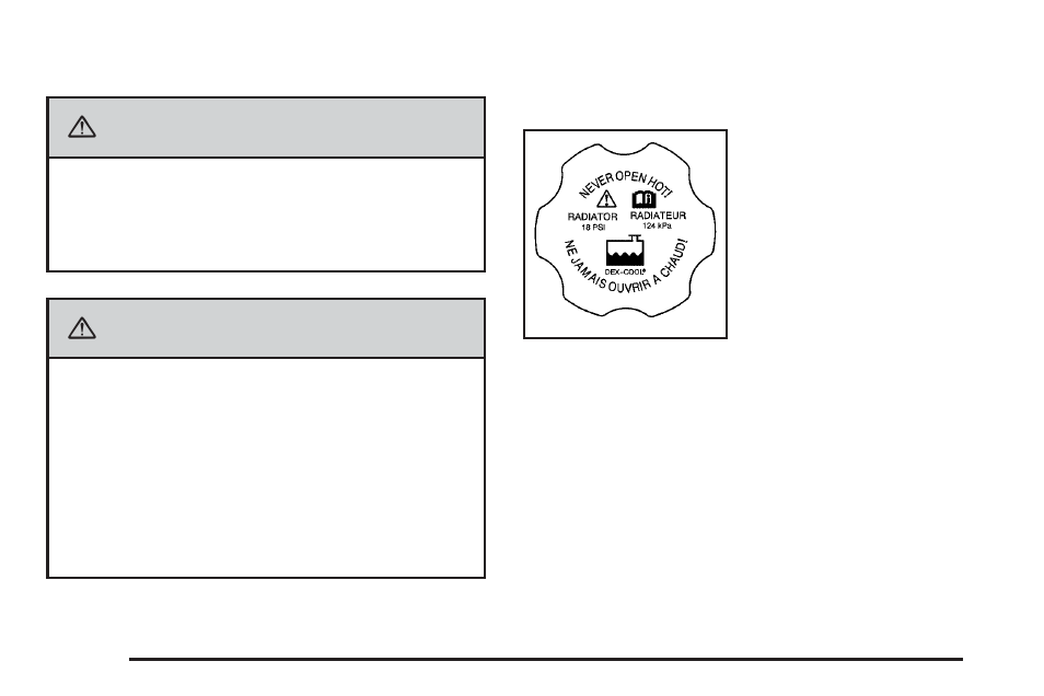Warning | CHEVROLET 2010 Impala User Manual | Page 298 / 422