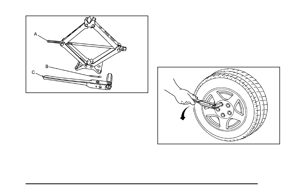Removing the flat tire and installing the, Spare tire -77 | CHEVROLET 2010 Impala User Manual | Page 347 / 422