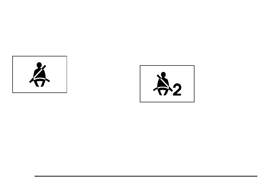 Safety belt reminders, Safety belt reminders -26, Driver safety belt reminder light | Passenger safety belt reminder light | CHEVROLET 2010 HHR User Manual | Page 186 / 464