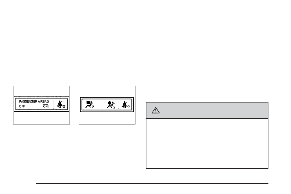 Passenger airbag status indicator, Passenger airbag status indicator -28, Warning | CHEVROLET 2010 HHR User Manual | Page 188 / 464