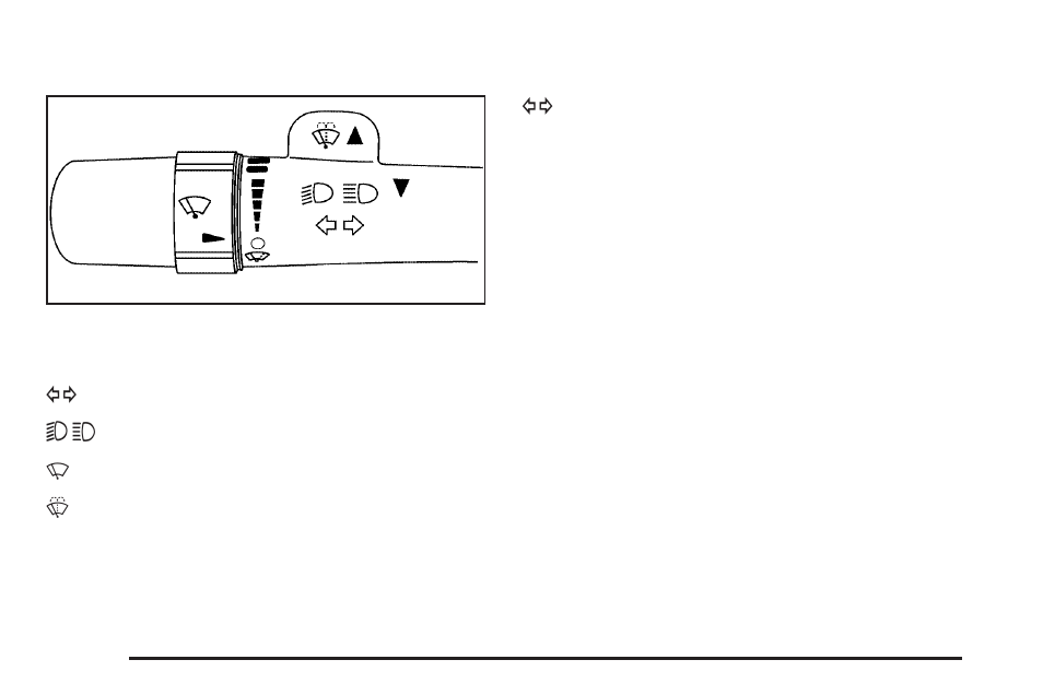 Turn signal/multifunction lever, Turn and lane-change signals | CHEVROLET 2010 Express User Manual | Page 154 / 440