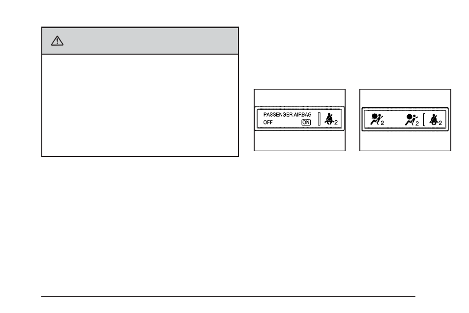 Passenger airbag status indicator, Passenger airbag status indicator -25, Warning | CHEVROLET 2010 Express User Manual | Page 175 / 440