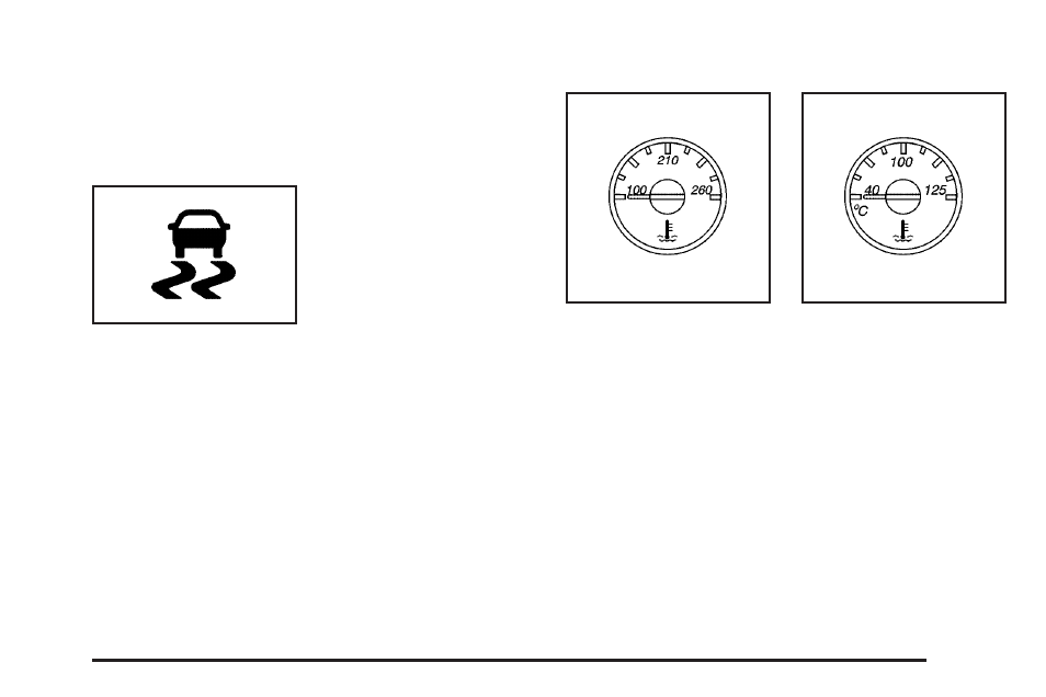 Stabilitrak® indicator light, Engine coolant temperature gage, Stabilitrak | Indicator light -29, Engine coolant temperature gage -29, Indicator light | CHEVROLET 2010 Express User Manual | Page 179 / 440