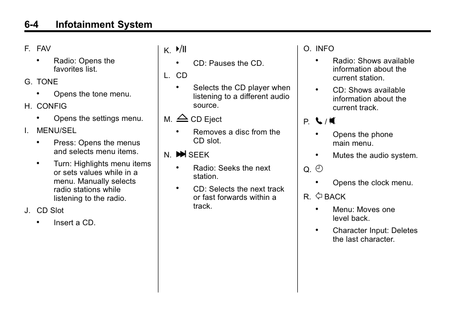 4 infotainment system | CHEVROLET 2010 Equinox User Manual | Page 146 / 410