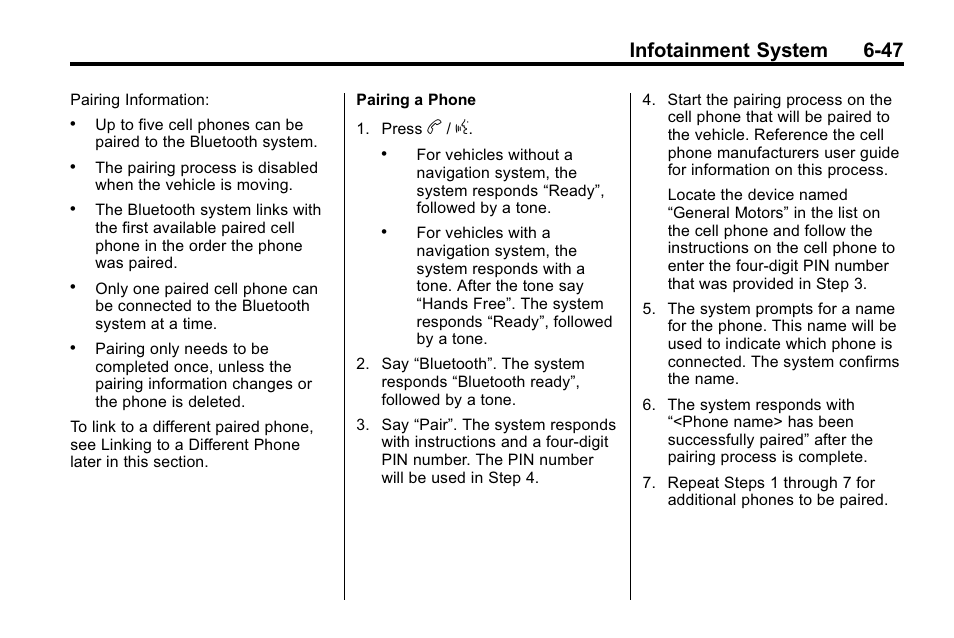 Infotainment system 6-47 | CHEVROLET 2010 Equinox User Manual | Page 189 / 410
