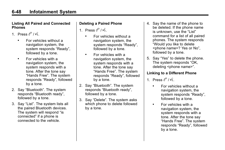 48 infotainment system | CHEVROLET 2010 Equinox User Manual | Page 190 / 410