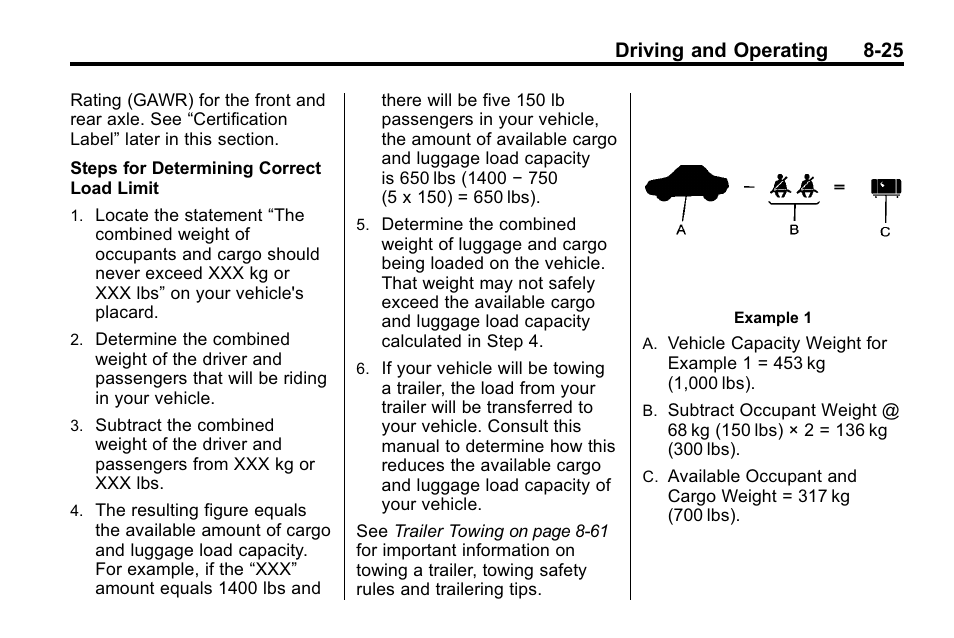 Driving and operating 8-25 | CHEVROLET 2010 Equinox User Manual | Page 239 / 410
