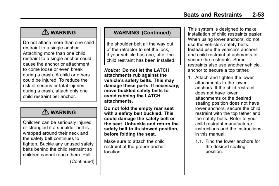 CHEVROLET 2010 Equinox User Manual | Page 79 / 410