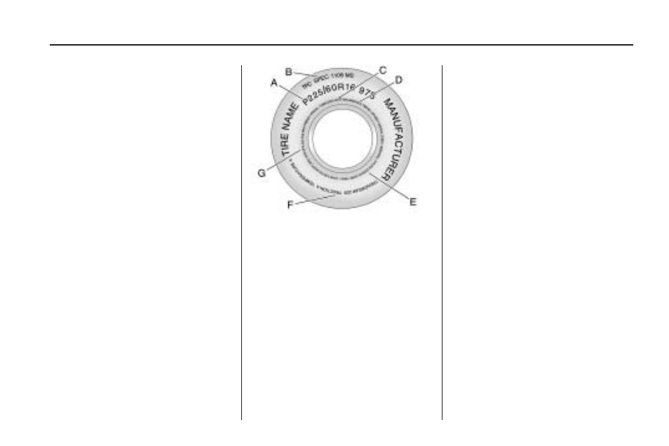 Tire sidewall labeling | CHEVROLET 2010 Camaro User Manual | Page 281 / 372