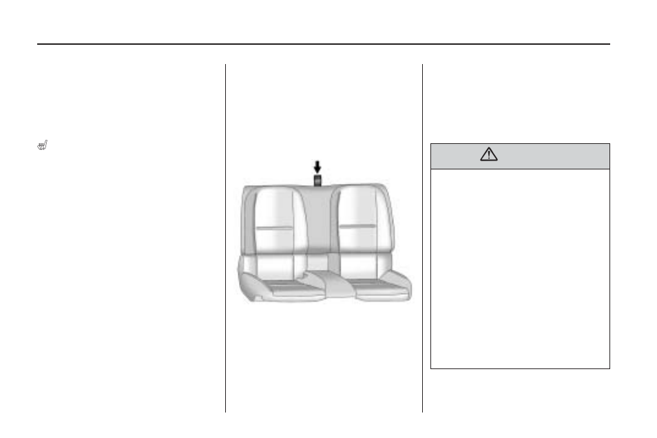 Heated front seats, Rear seats, Safety belts | CHEVROLET 2010 Camaro User Manual | Page 30 / 372