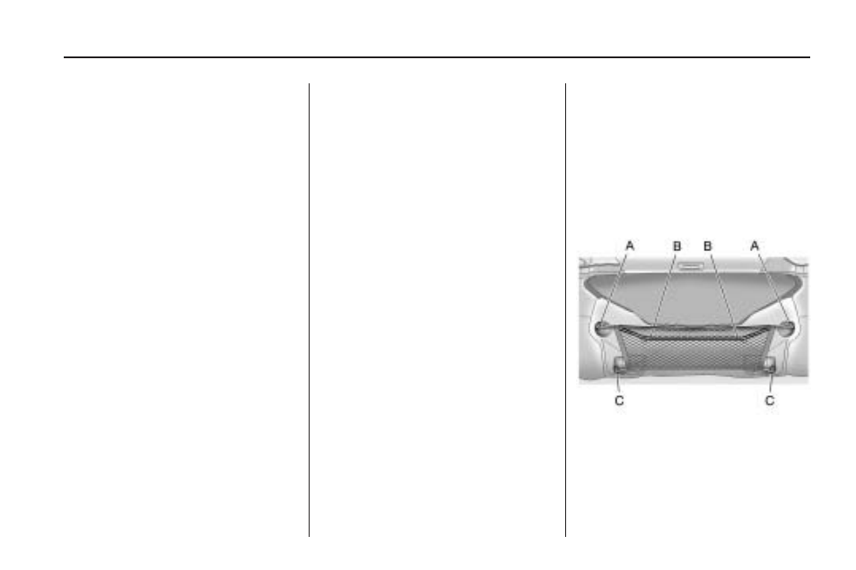 Storage, Storage compartments, Glove box | Center console storage, Additional storage features, Convenience net | CHEVROLET 2010 Camaro User Manual | Page 79 / 372