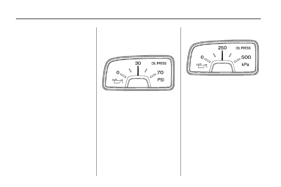 Engine oil pressure gage | CHEVROLET 2010 Camaro User Manual | Page 92 / 372
