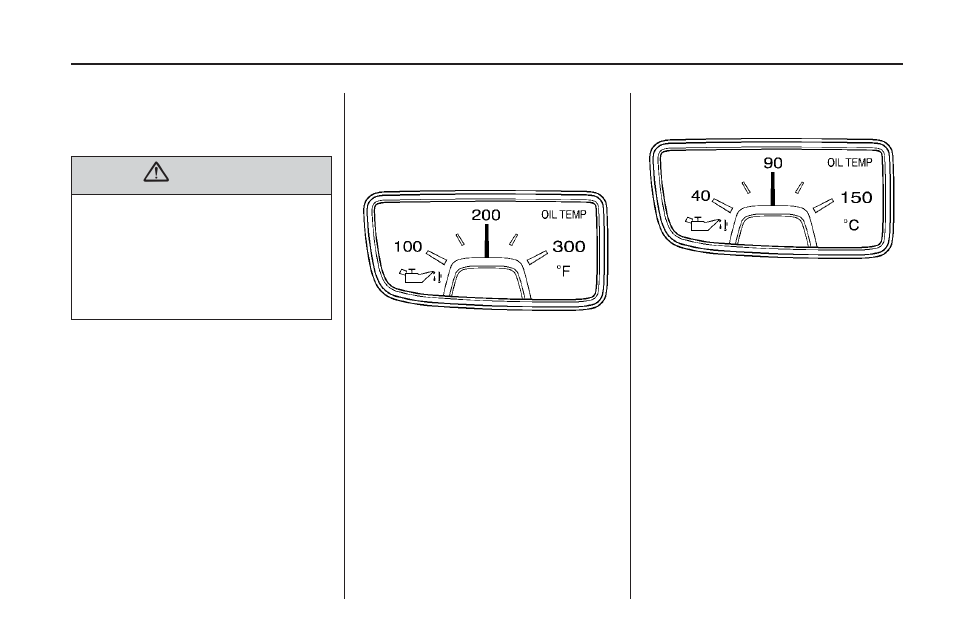 Engine oil temperature gage | CHEVROLET 2010 Camaro User Manual | Page 93 / 372