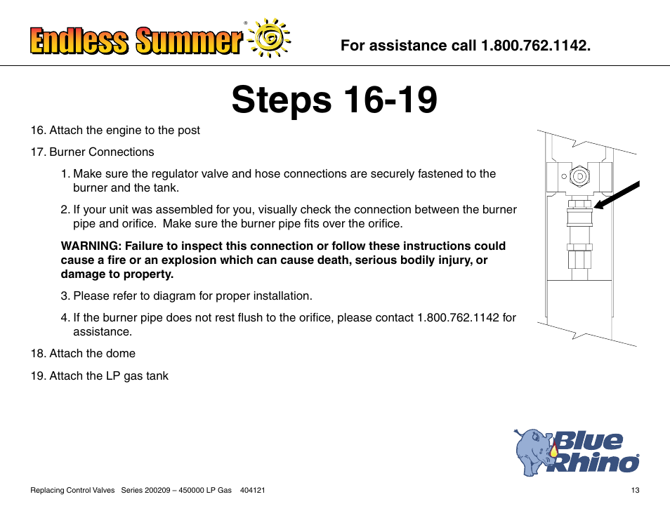 Steps 16-19 | Blue Rhino 200209-450000 User Manual | Page 14 / 17