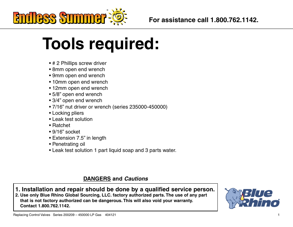 Tools required | Blue Rhino 200209-450000 User Manual | Page 2 / 17