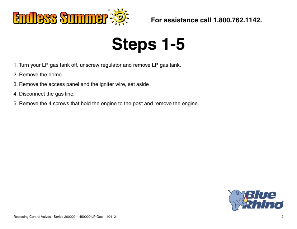 Steps 1-5 | Blue Rhino 200209-450000 User Manual | Page 3 / 17