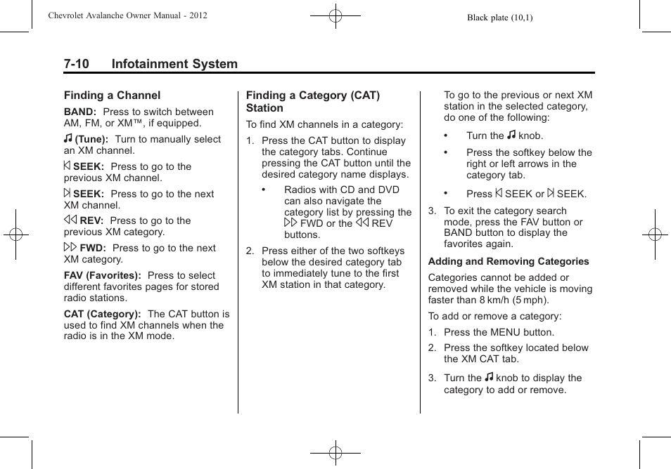 CHEVROLET 2010 Avalanche User Manual | Page 206 / 508