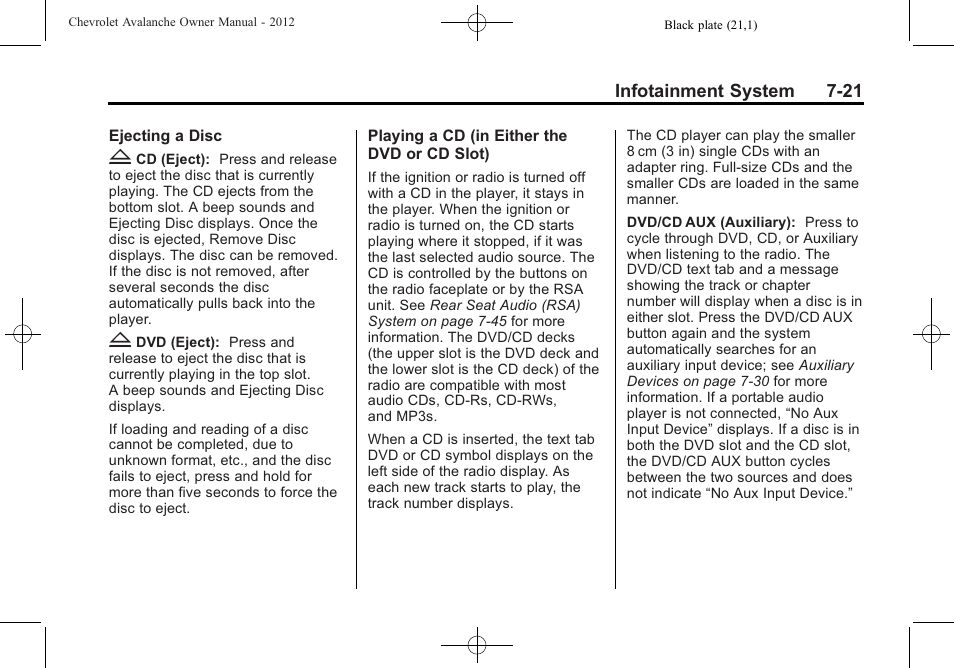 CHEVROLET 2010 Avalanche User Manual | Page 217 / 508