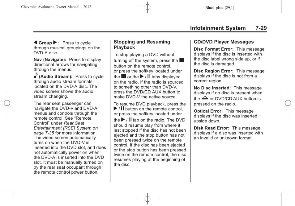 CHEVROLET 2010 Avalanche User Manual | Page 225 / 508