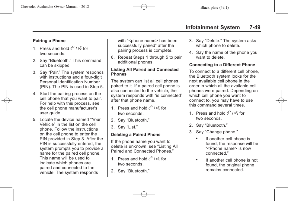 CHEVROLET 2010 Avalanche User Manual | Page 245 / 508