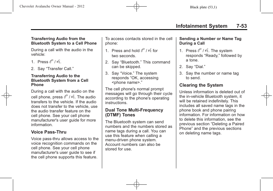 CHEVROLET 2010 Avalanche User Manual | Page 249 / 508