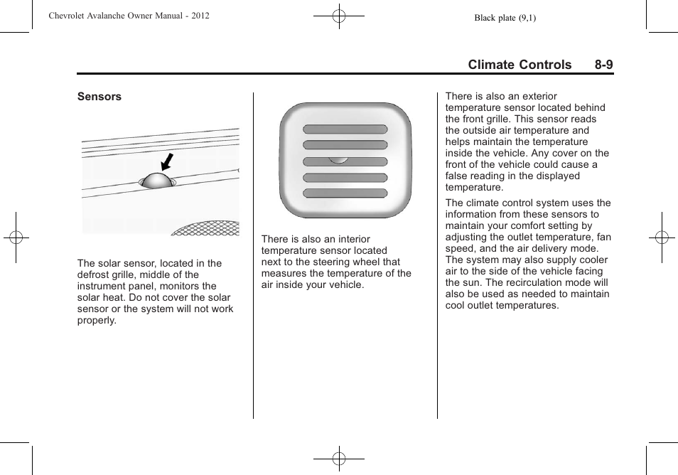 CHEVROLET 2010 Avalanche User Manual | Page 259 / 508