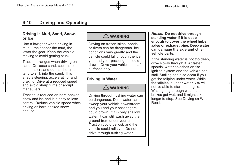 CHEVROLET 2010 Avalanche User Manual | Page 270 / 508