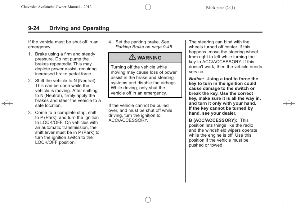CHEVROLET 2010 Avalanche User Manual | Page 284 / 508