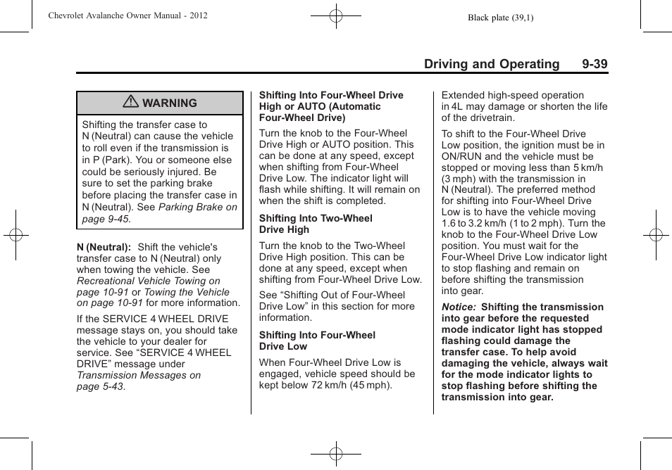 CHEVROLET 2010 Avalanche User Manual | Page 299 / 508