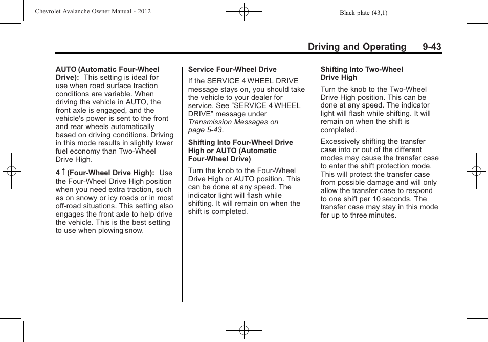 CHEVROLET 2010 Avalanche User Manual | Page 303 / 508