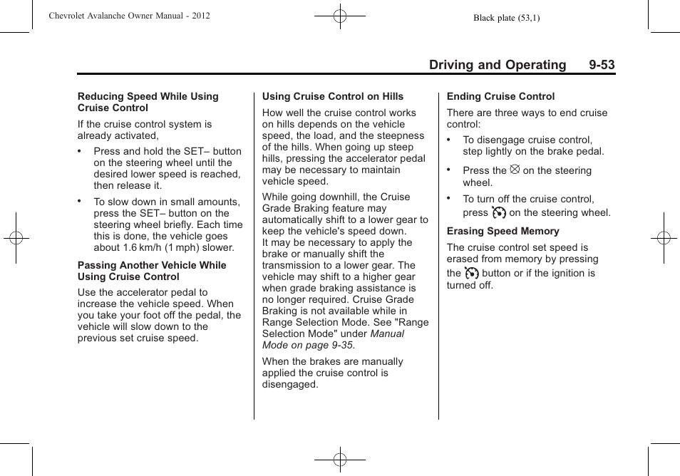 Driving and operating 9-53 | CHEVROLET 2010 Avalanche User Manual | Page 313 / 508