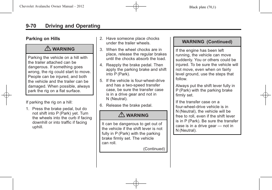 CHEVROLET 2010 Avalanche User Manual | Page 330 / 508