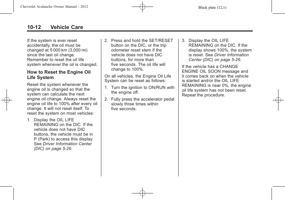 12 vehicle care | CHEVROLET 2010 Avalanche User Manual | Page 356 / 508