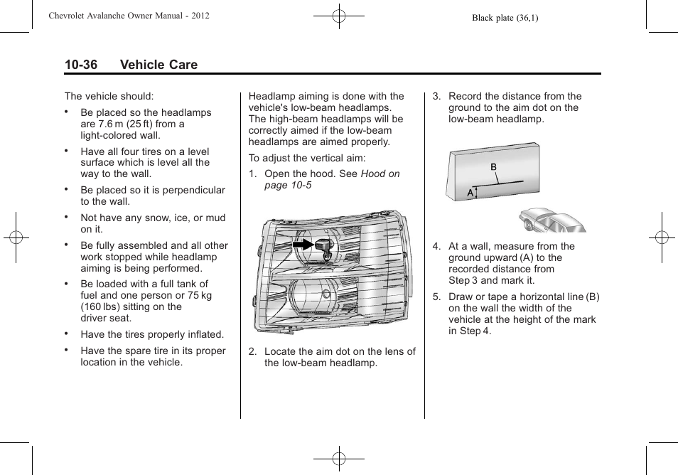 36 vehicle care | CHEVROLET 2010 Avalanche User Manual | Page 380 / 508