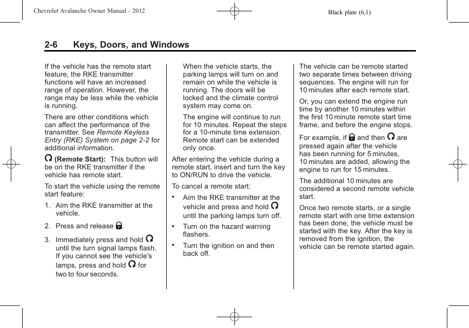CHEVROLET 2010 Avalanche User Manual | Page 40 / 508
