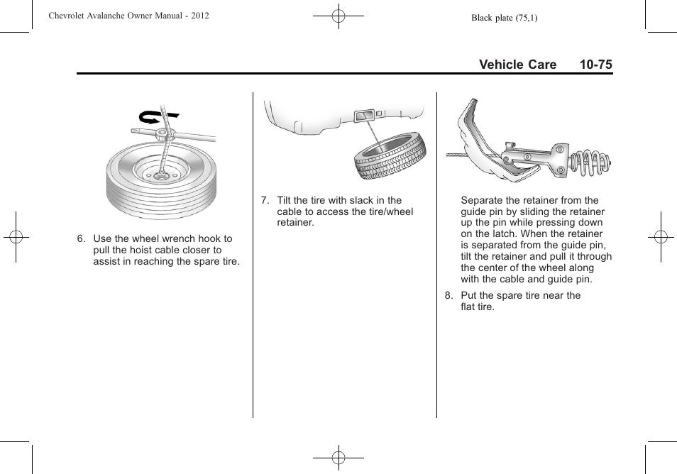 Vehicle care 10-75 | CHEVROLET 2010 Avalanche User Manual | Page 419 / 508