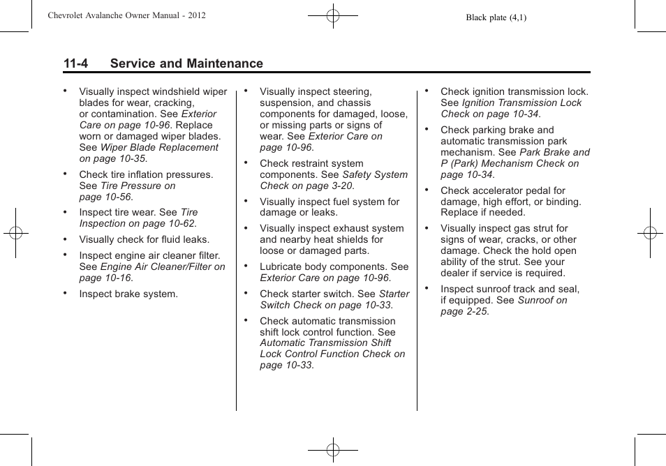 4 service and maintenance | CHEVROLET 2010 Avalanche User Manual | Page 450 / 508